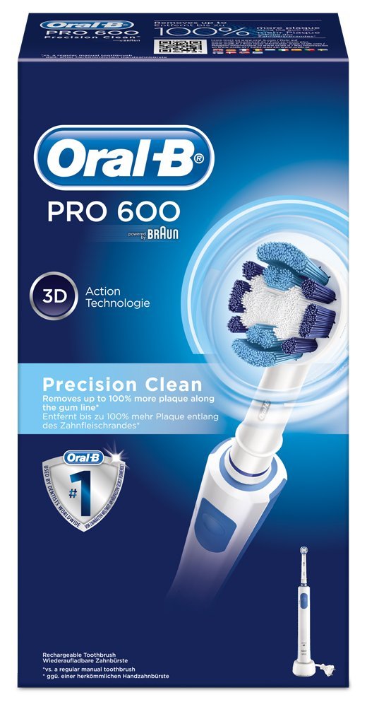 Box Braun Oral-B Brosse à Dents Électrique Rechargeable Pro 600